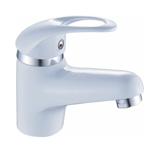 Смеситель Cron CN1003-8 на раковину белый