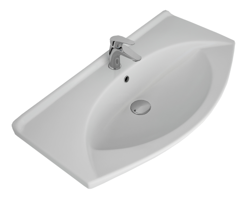 Раковина мебельная керамическая Dreja Laguna 85 191676 86х49 накладная цвет белый