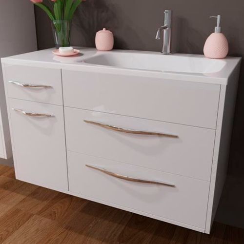 Тумба с раковиной Эстет Barcelona ФР-00003596 90х45х61 подвесная цвет белый