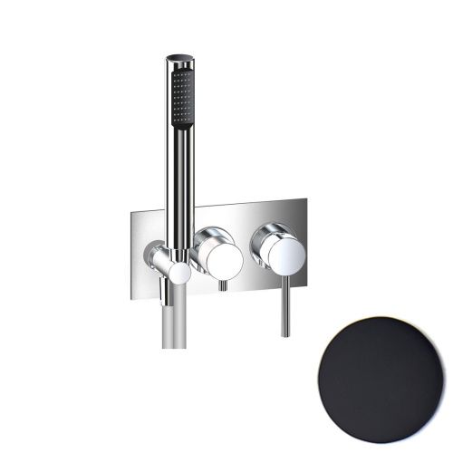 Смеситель для ванны и душа Webert Elio EL860512560 встраиваемый в стену черный