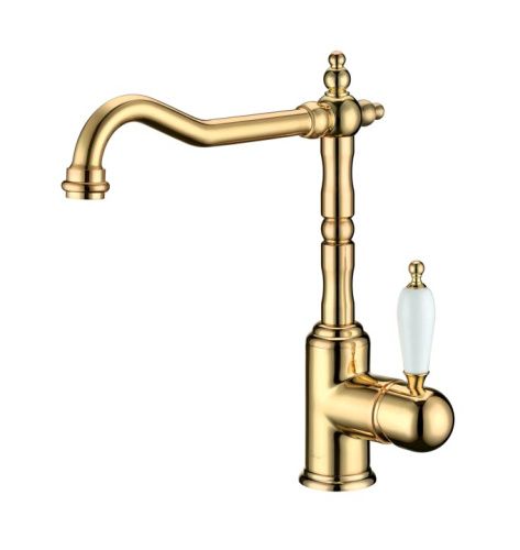 Смеситель для кухни Boheme Kitchen 102 на мойку золото