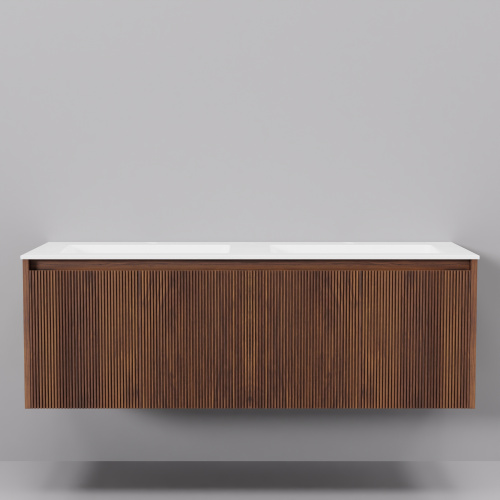 Тумба с раковиной ArtDecco Camilla (Камилла) ACM12W22D200 120x45x40 подвесная цвет черный орех