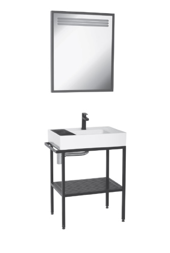 Зеркало в ванную Creavit Arya AR065-A.SS 75x65