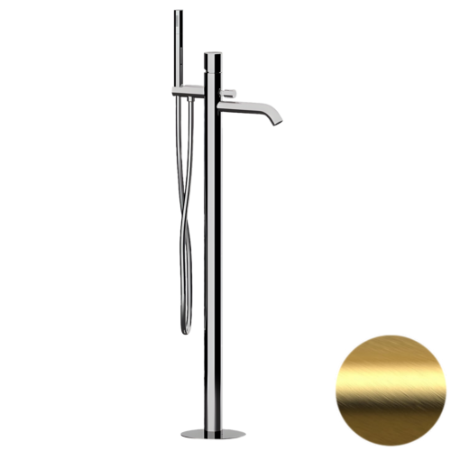Смеситель для ванны Daniel Trilogy TG678DP напольный брашированное золото