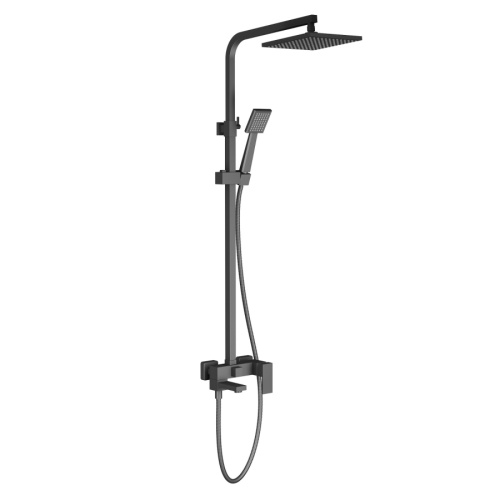 Душевая стойка Timo Tetra-thermo SX-0169/00 настенная цвет черный матовый Душевая стойка Timo Tetra-thermo SX-0169/00 настенная цвет черный матовый
