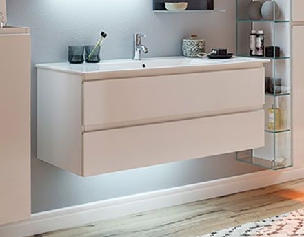 Тумба под раковину Marlin 3290fair GWKHSA9(426/426) 97х50х48 подвесная цвет дуб коричневый - фото 2