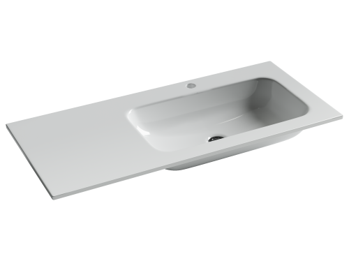 Раковина Ceramica Nova GRACE 101 см CN7015 накладная цвет белый