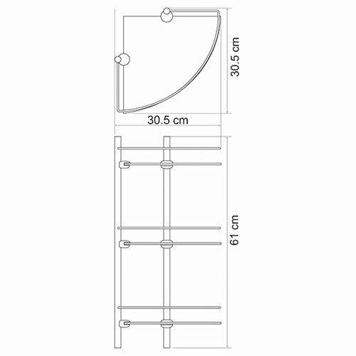 Полка в ванную комнату WasserKRAFT 3533 - фото 4