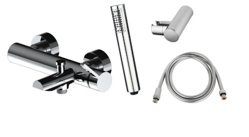 Смеситель AQG Urban Flow 01URF424CR настенный хром