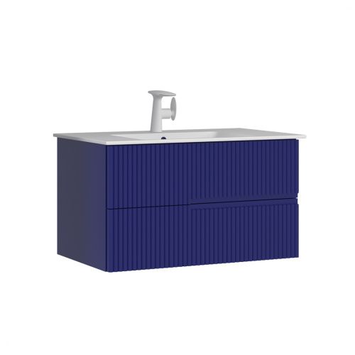 Тумба с раковиной Orka Moonlight 5001498 91х51х51 цвет синий матовый