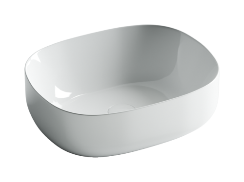 Раковина из сантехнического фарфора Ceramica Nova ELEMENT 46 см CN6018 накладная цвет белый