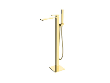 Смеситель BelBagno LUCE LUC-FMT-ORO напольный золото без термостата