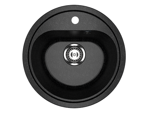 Кухонная мойка Ulgran Classic U-700-308 44х44 цвет черный