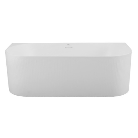 Ванна акриловая BelBagno BB412-1700-800-MATT 170х80 пристенная полукруглая