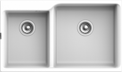 Кухонная мойка Rivelato AXEL X-90D brina 87х52 цвет белый