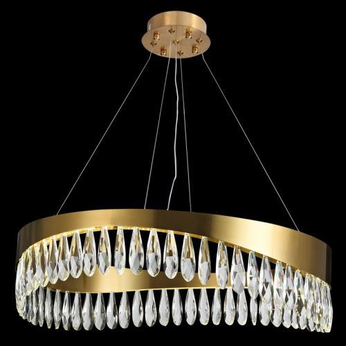 Люстра подвесная Natali Kovaltseva Halos (Халос) LED LAMPS 81356 GOLD SATIN