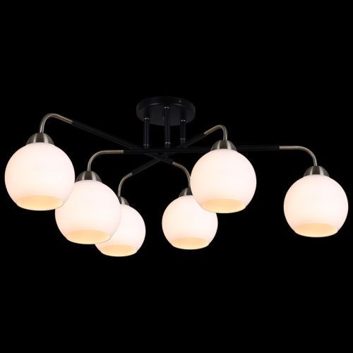 Люстра на штанге Illumico IL0252 IL0252-6CSQ-79 BK AB
