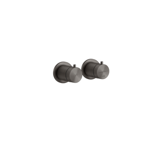 Смеситель для душа Gessi Gessi316 54236#707 встраиваемый в стену черный с термостатом (внешняя часть)