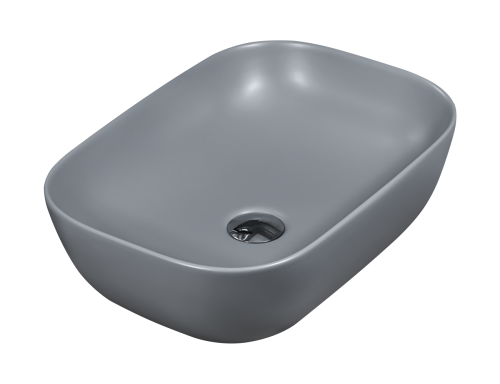 Раковина мебельная из санфаянса Melana 320328MG-805 46х33 накладная цвет серый