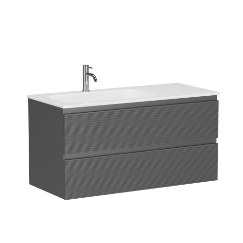 Тумба под раковину Sancos FOLK FL100LGS 100х45х50 подвесная цвет серый