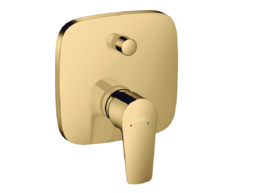 Смеситель Hansgrohe Talis E 71745990 настенный встраиваемый золото без термостата