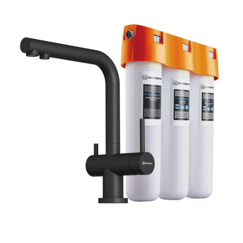 Смеситель для кухни Omoikiri Nagano-P 4047.8028P на раковину/столешницу черный