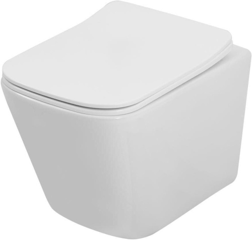 Унитаз подвесной Logan 00342541 белый с сиденьем микролифт безободковый смыв Торнадо