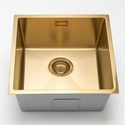 Кухонная мойка Grandex Aqua PROLINE 44 3034131 44х44 цвет золото поверхность матовая