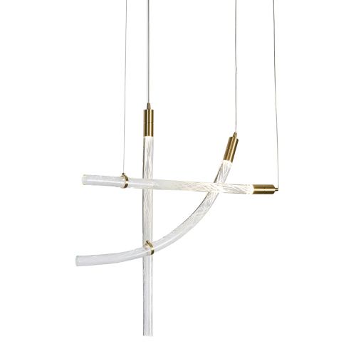 Светильник подвесной Delight Collection OD2412-3 gold/clear