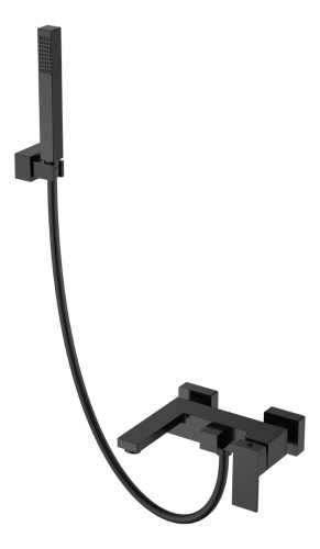 Смеситель Boheme Qubic 473-B настенный черный