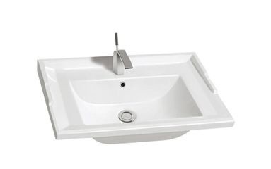 Раковина CeramaLux 62 см 840-60 встраиваемая цвет белый - фото 2