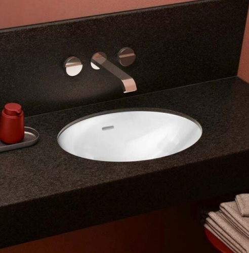 Раковина из сантехнического фарфора Villeroy Boch Loop&Friends 4A540001 49х33 встраиваемая цвет белый