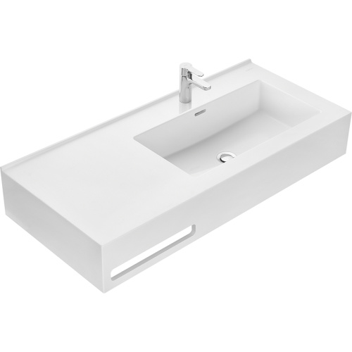 Раковина Aquaton Квадро 100 см 1A733231QA01R подвесная цвет белый