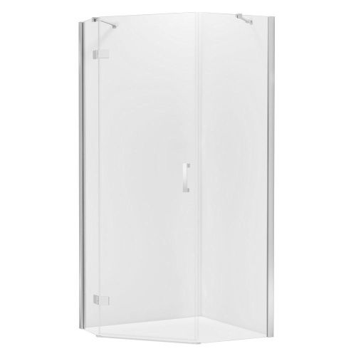 Душевой уголок New Trendy NEW AZZURA Chrome K-0564 100х80 стекло прозрачное профиль хром без поддона