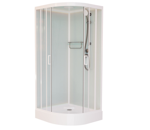 Душевая кабина Frank 400400 100х100 с крышей ориентация универсальная