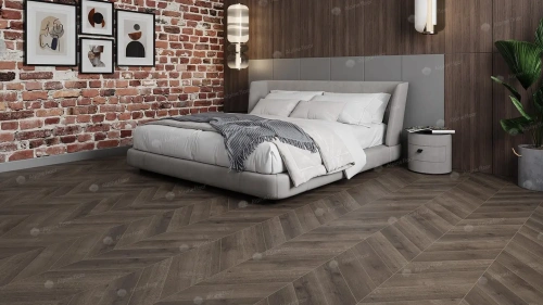 SPC ламинат Alpine Floor Chervon Alpine ECO 18-9 MC Дуб Антарес Chevron толщина 0.5 см 43 класс 600х127