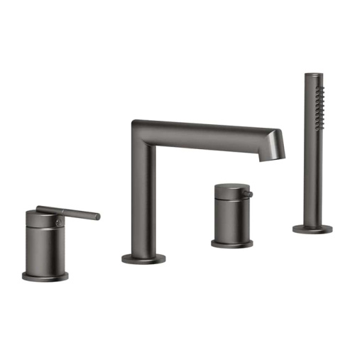 Смеситель Gessi Ingranaggio 63537#707 на борт ванны черный