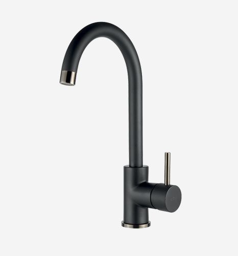 Смеситель для кухни Webert YN920302724 на мойку черный/антрацит