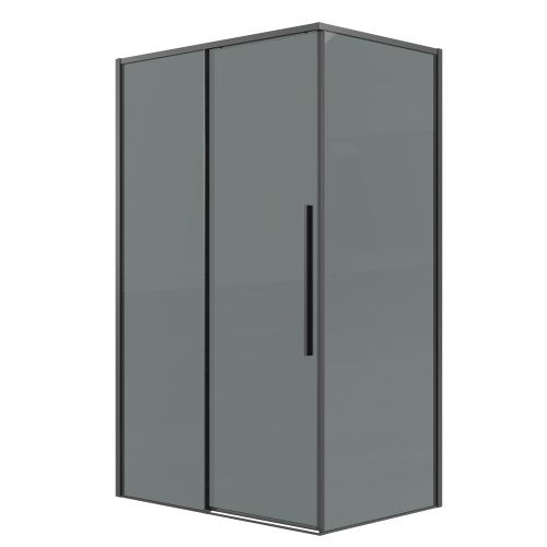 Душевой уголок Grossman Galaxy 120.K33.01.1410.42.10 140х100 стекло тонированное профиль графит сатин без поддона