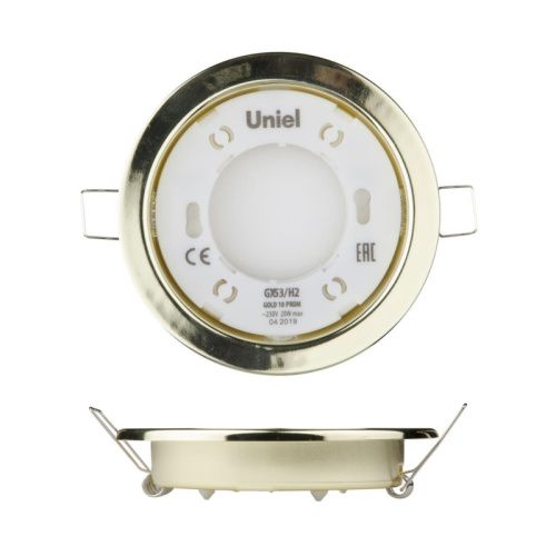 Светильник встраиваемый Uniel GX53/H2 GX53/H2 Gold 10 Prom