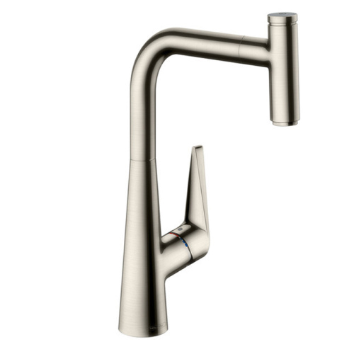 Смеситель для кухни Hansgrohe Kitchen 72822800 на мойку вороненая сталь