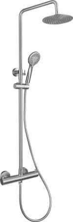 Душевая стойка BelBagno NOVA NOV-VSC-T-IN настенная сатин
