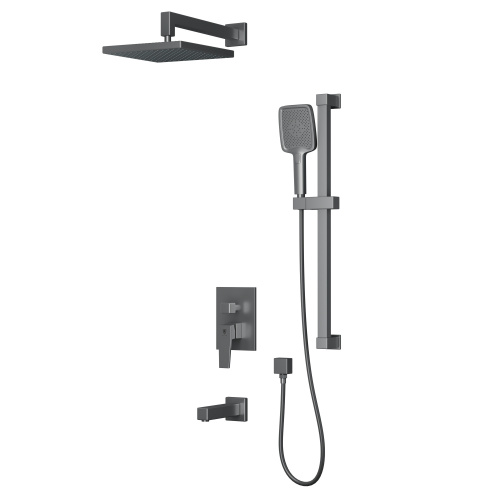 Душевая система Rush Thira TR3635-60Grey встраиваемая в стену цвет графит