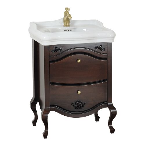 Тумба под раковину Migliore IMPERO 25971 60х48х75 напольная цвет орех