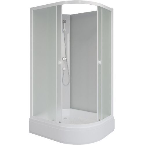 Душевая кабина Niagara Promo P90/80/26L/MT/BK 90х80 асимметричная без крыши ориентация левая