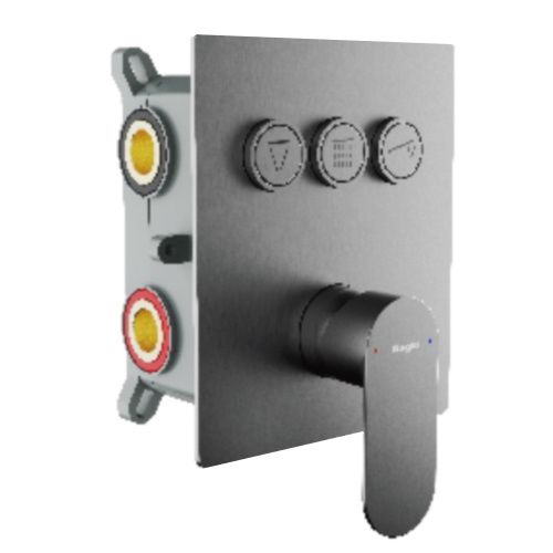 Смеситель для ванны и душа Raglo R50 R50.273.09 встраиваемый в стену графит