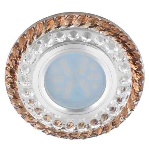 Светильник встраиваемый Fametto Luciole L132 (Луциоле Л132) DLS-L132 GU5.3 Chrome/Brown