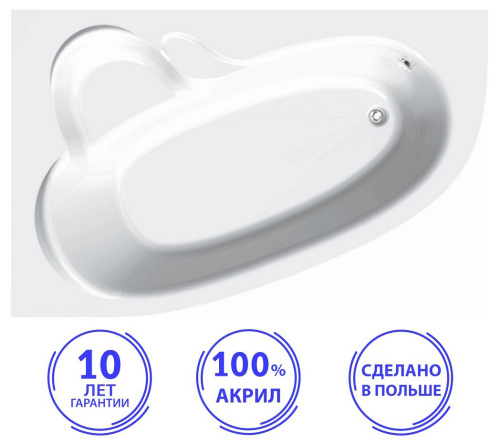 Ванна акриловая C-Bath CBA00104L 170х110 угловая асимметричная Ванна акриловая C-Bath CBA00104L 170х110 угловая асимметричная
