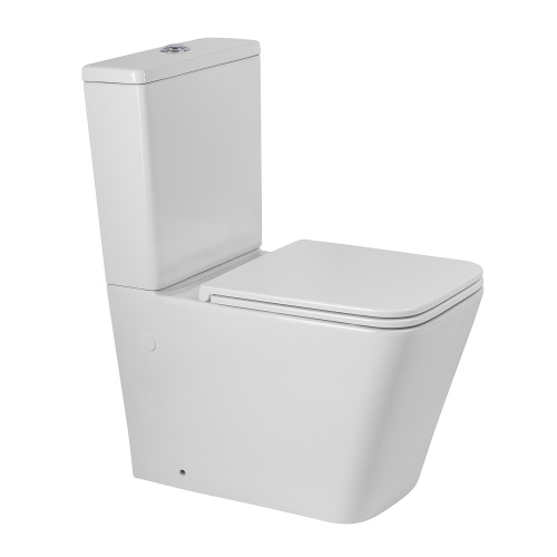 Унитаз напольный с бачком BelBagno ARDENTE-R BB02093CPR/SC/BB02093T белый с сиденьем микролифт безободковый каскадный смыв