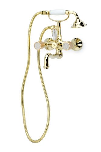 Смеситель Boheme Royal Cristal 293-Royal/CRST настенный золото